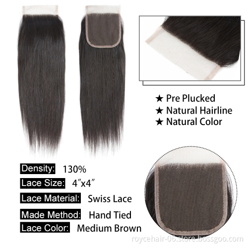 10A Grade 100% Peruvian Virgin Human Hair Body Wave Free Three Parting Transparent HD Thin Lace Front Closure
